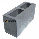 Двухпустотный бетонный блок для перегородок КСР-ПР-ПС-39-100- F75-1250
